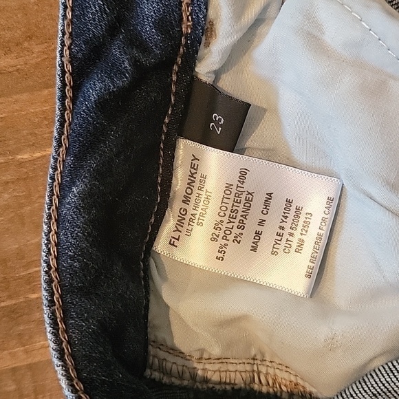 💥FLYING MONKEY Ultra High Rise Straight sz 23 jeans - Picture 5 of 5